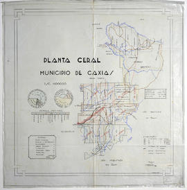 Planta geral do Município de Caxias - Divisão territorial