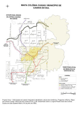 Mapa da Colônia Caxias - Município de Caxias