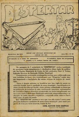 Jornal Despertar - Setembro 1954