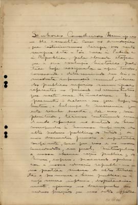 Relatório apresentado pelo Intendente Municipal ao Conselho Municipal de Caxias - 1916-1917 m