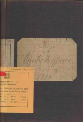 Livro de registro de correspondência expedida