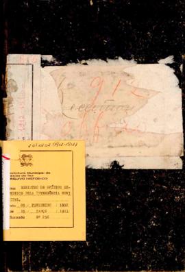 Livro de registro de correspondência expedida