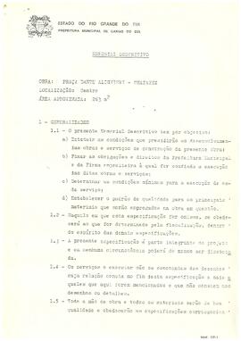 Projeto de impermeabilização da fonte da Praça Dante Alighieri
