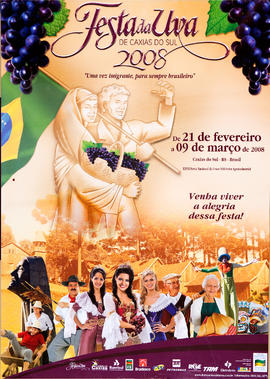 Cartaz da Festa da Uva 2008