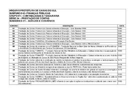 Auxílios e Convênios