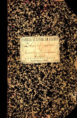Livro de registro de atas das sessões do Conselho Municipal de Caxias