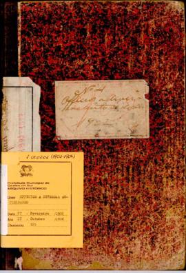 Livro de registro de correspondência expedida