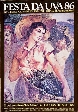 Cartaz da Festa da Uva 1986