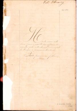 Livro de registro de correspondência expedida