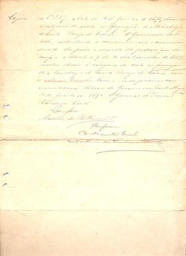 Cópia do Ato nº 257 de 20 de junho de 1890