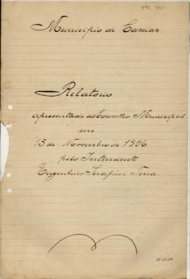 Relatório apresentado pelo Intendente Municipal ao Conselho Municipal de Caxias - 1905-1906 m