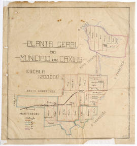 Planta geral do Município de Caxias - Divisão territorial
