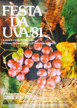 Cartaz da Festa da Uva 1981