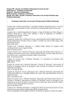 Dossiê: Contratos comerciais e de serviços firmados com a Prefeitura Municipal
