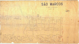 Planta topográfica da área urbana de São Marcos - 2º Distrito de Caxias