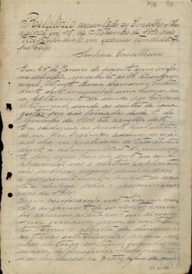 Relatório apresentado pelo Intendente Municipal ao Conselho Municipal de Caxias - 1909-1910 m