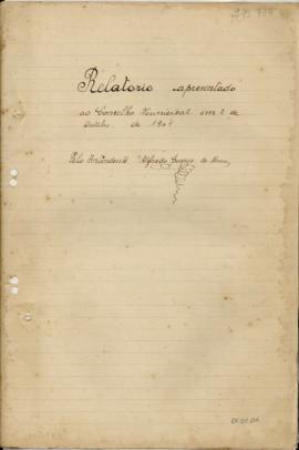 Relatório apresentado pelo Intendente Municipal ao Conselho Municipal de Caxias - 1902-1904