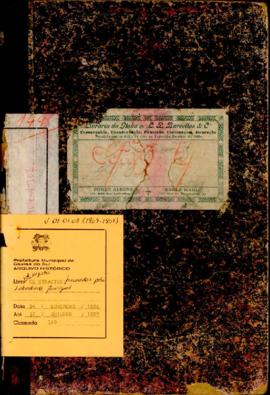 Livro de registro de contratos firmados pela Intendência Municipal