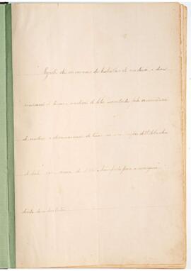 Livro de registro de memoriais e de correspondência expedida pelo Engenheiro-Chefe