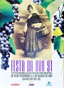 Cartaz da Festa da Uva 1991