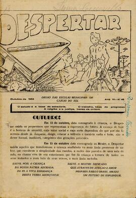 Jornal Despertar - Outubro 1952
