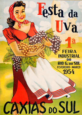Cartaz da Festa da Uva 1954