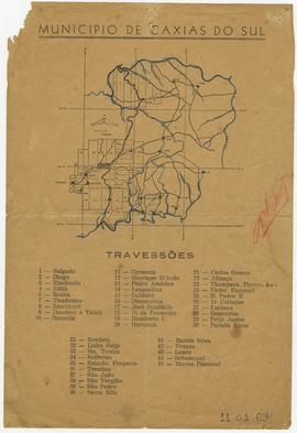 Planta do Município de Caxias do Sul - Divisão territorial