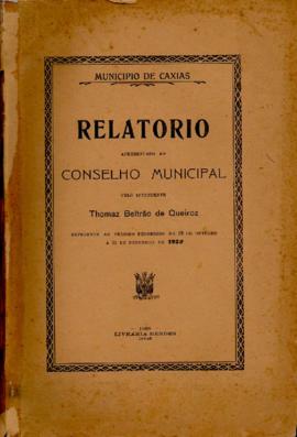 Relatório apresentado pelo Intendente Municipal ao Conselho Municipal de Caxias - 1928