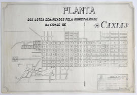 Planta dos lotes demarcados pela municipalidade da cidade de Caxias do Sul
