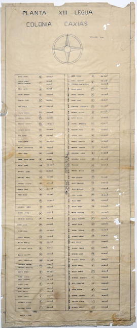 Planta da Décima Terceira Légua da Colônia Caxias